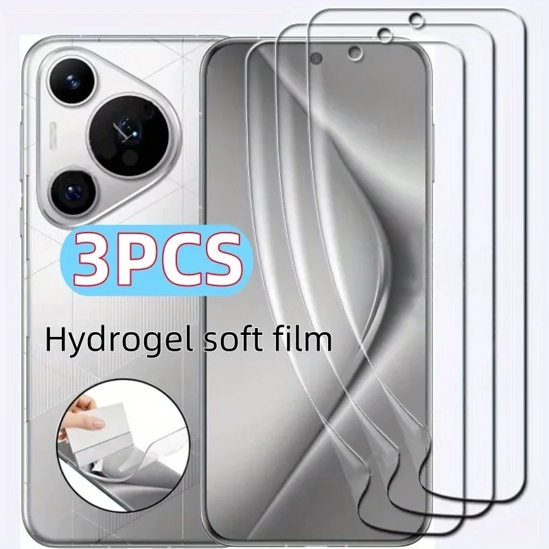 3Pcs Full Cover Screen Protector For Huawei Pura 70 Pro Plus Ultra Hydrogel Film For Huawei P60 P50 P40 Pro P40 P30 Lite Film
3Pcs Full Cover Screen Protector For Huawei Pura 70 Pro Plus Ultra Hydrogel Film For Huawei P60 P50 P40 Pro P40 P30 Lite Film