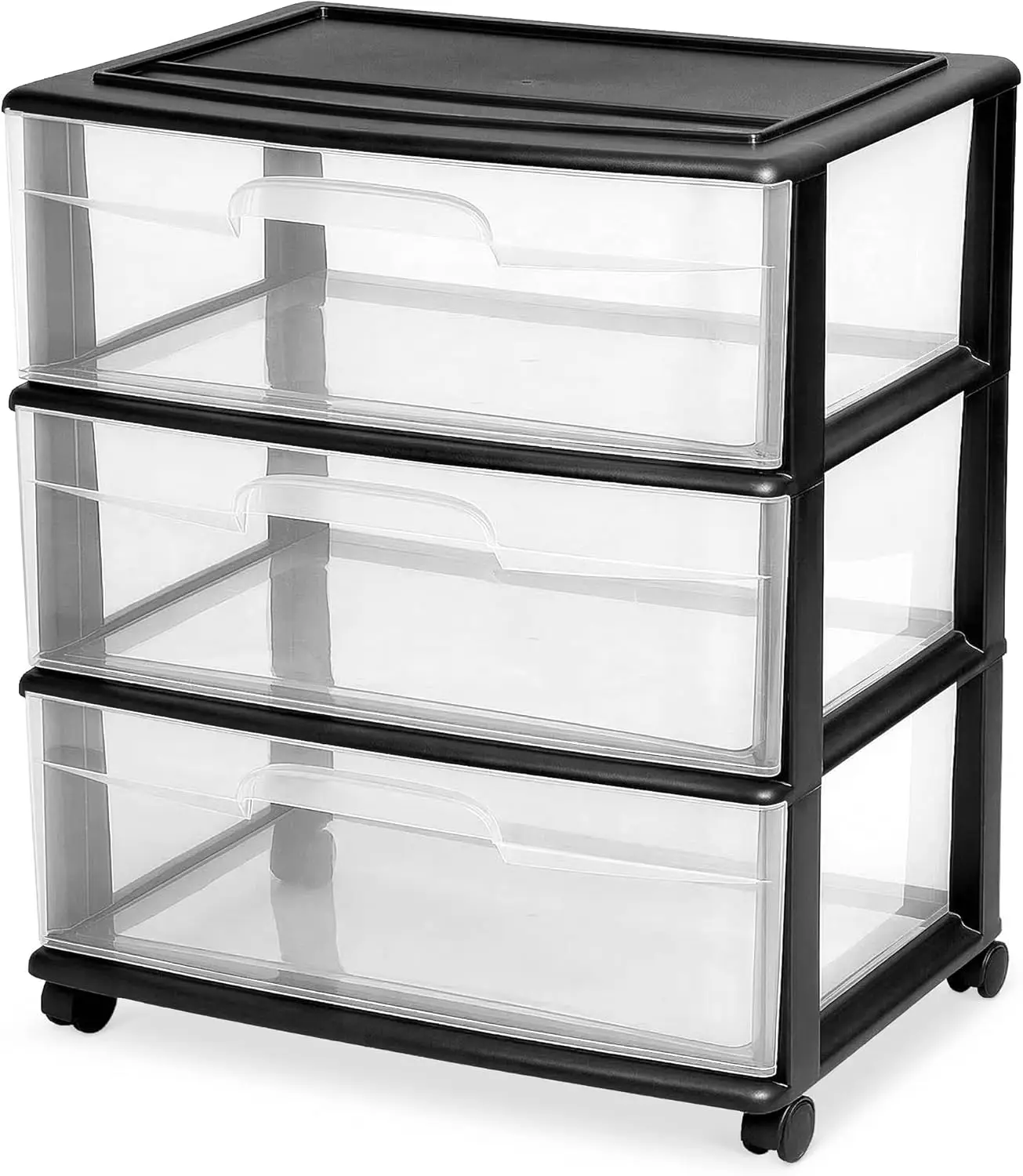 3-Tier Wide Clear Plastic Storage Organizer Cart with Wheels for Home, Bathroom, Bedroom, Office, Classroom
3-Tier Wide Clear Plastic Storage Organizer Cart with Wheels for Home, Bathroom, Bedroom, Office, Classroom