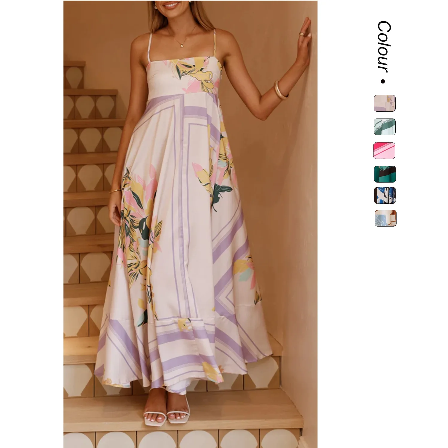 2026 Summer Fashion Positioning Print Street Style Swing Strap Dress 68735 Evening Dresses Maxi Vestidos Clothing
2026 Summer Fashion Positioning Print Street Style Swing Strap Dress 68735 Evening Dresses Maxi Vestidos Clothing