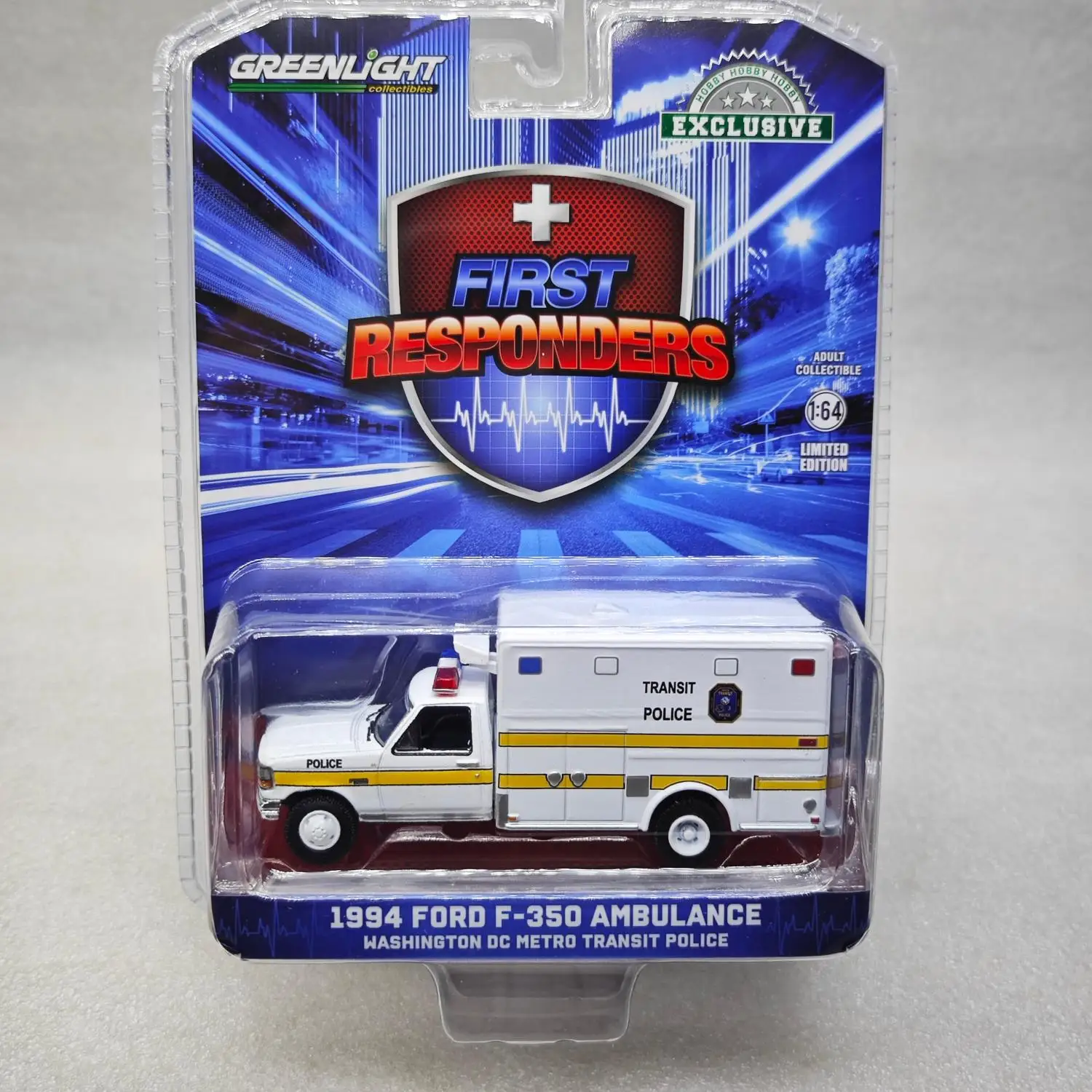 GreenLight 1:64 EMT - 1994 Ford F-350 Ambulance - Washington DC Metro Police Department Diecast Alloy Car Model Collectible
GreenLight 1:64 EMT - 1994 Ford F-350 Ambulance - Washington DC Metro Police Department Diecast Alloy Car Model Collectible