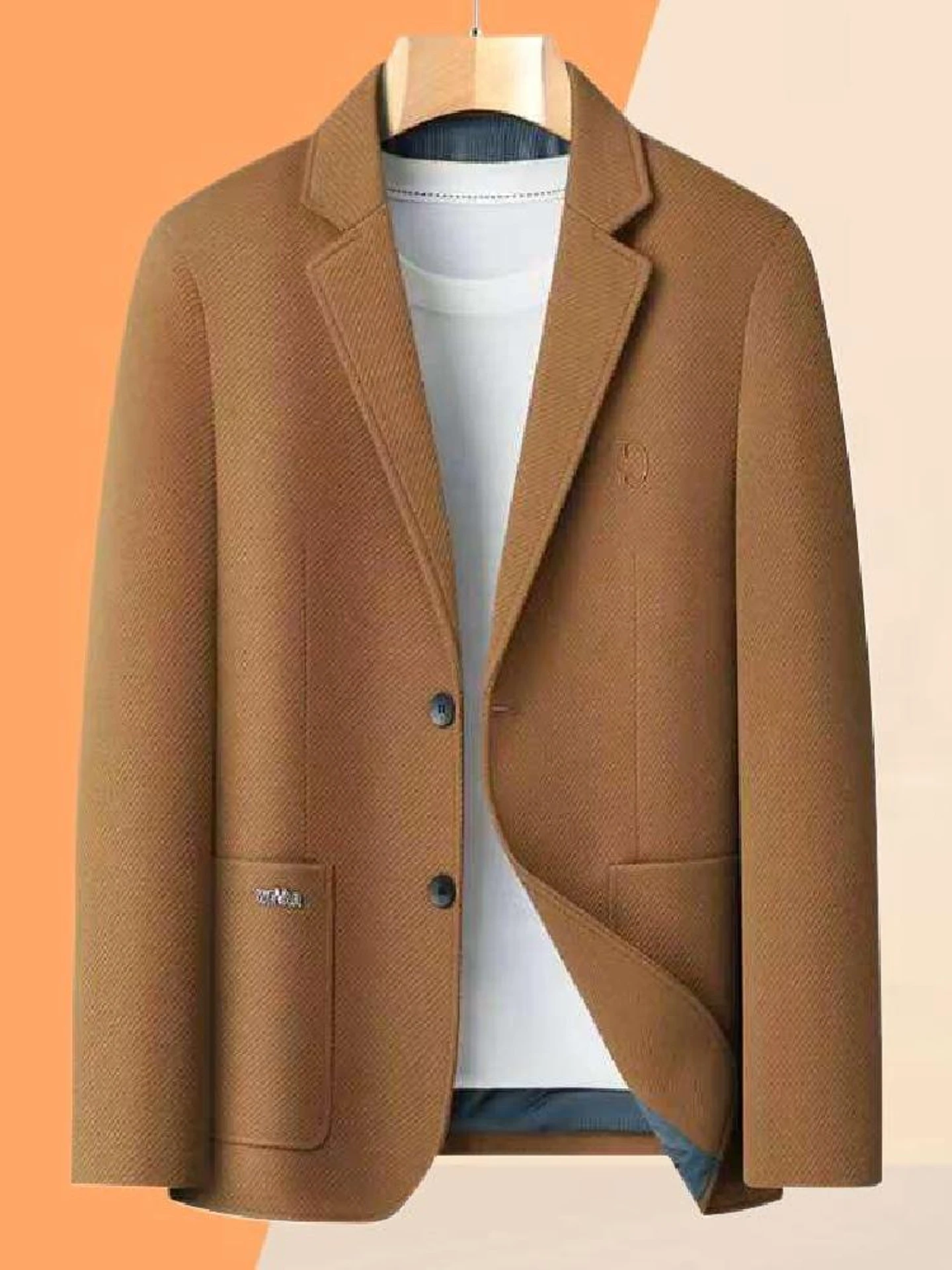 Мужской шерстяной пиджак: повседневный деловой стиль, немнущаяся ткань, модный городской дизайн, длинный рукав, на одной пуговице
Мужской шерстяной пиджак: повседневный деловой стиль, немнущаяся ткань, модный городской дизайн, длинный рукав, на одной пуговице