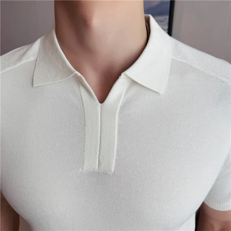 Men's Old Money Style Tencel Lyocell Polo - Premium Knitted V-neck Shirt Luxury White Office Casual Top Slim-Fit T-shirt
Men's Old Money Style Tencel Lyocell Polo - Premium Knitted V-neck Shirt Luxury White Office Casual Top Slim-Fit T-shirt