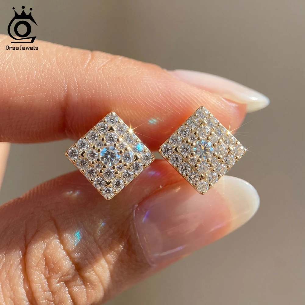 ORSA JEWELS S925 Pure Silver Square Moissanite Stud Earrings for Women Design Laboratory Diamond Fashion Party Jewelry SMOE25
ORSA JEWELS S925 Pure Silver Square Moissanite Stud Earrings for Women Design Laboratory Diamond Fashion Party Jewelry SMOE25