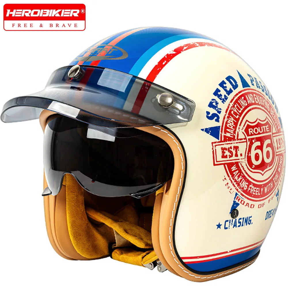 Retro Motorbike Helmet Men Motorcycle 3/4 Helmet Cross-country Motorcycle Riding Helmet Anti Fall Motorcycle Accessories
Retro Motorbike Helmet Men Motorcycle 3/4 Helmet Cross-country Motorcycle Riding Helmet Anti Fall Motorcycle Accessories