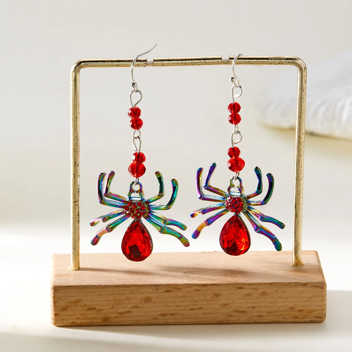 New Fashion Halloween Day Party Creative Funny Earrings Women's Gothic Dark Colorful Crystal Spider Pendant Earrings Accessories
New Fashion Halloween Day Party Creative Funny Earrings Women's Gothic Dark Colorful Crystal Spider Pendant Earrings Accessories
