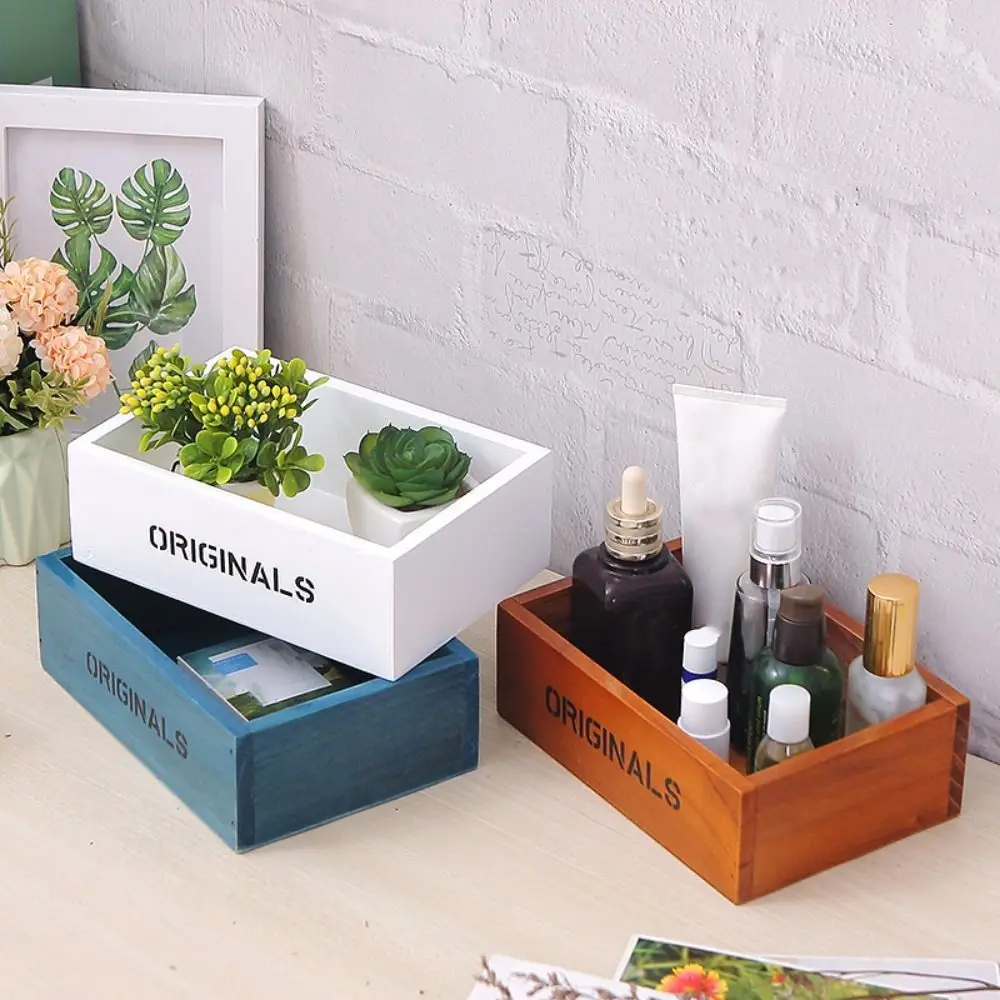 Wooden Storage Box Rectangular Multi-function Cosmetics Box Exquisite Portable Storage Bin Small Flowerpot
Wooden Storage Box Rectangular Multi-function Cosmetics Box Exquisite Portable Storage Bin Small Flowerpot