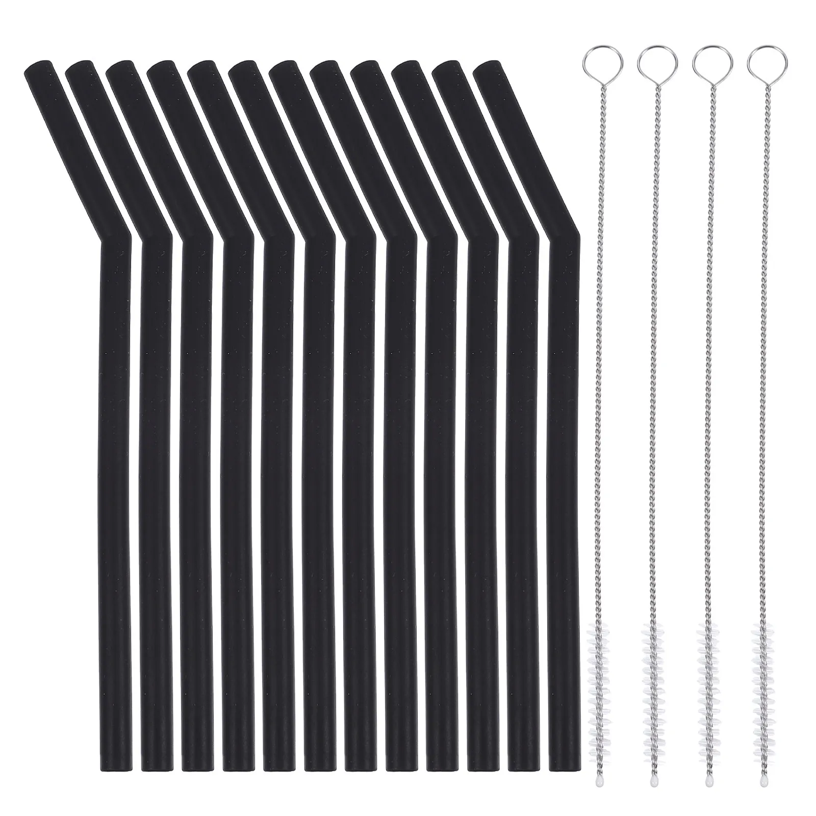 16Pcs Foldable Silicone Straws with 4 Cleaners Lightweight Convenient for on-The-Go Use Compatible with Most Cups Stylish
16Pcs Foldable Silicone Straws with 4 Cleaners Lightweight Convenient for on-The-Go Use Compatible with Most Cups Stylish