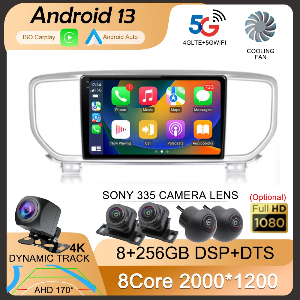 Android 13 Auto Carplay QLED For Kia Sportage 4 QL 2018 2019 2020 Car Radio Multimedia Video Player Navigation Stereo WIFI+4G BT
Android 13 Auto Carplay QLED For Kia Sportage 4 QL 2018 2019 2020 Car Radio Multimedia Video Player Navigation Stereo WIFI+4G BT
