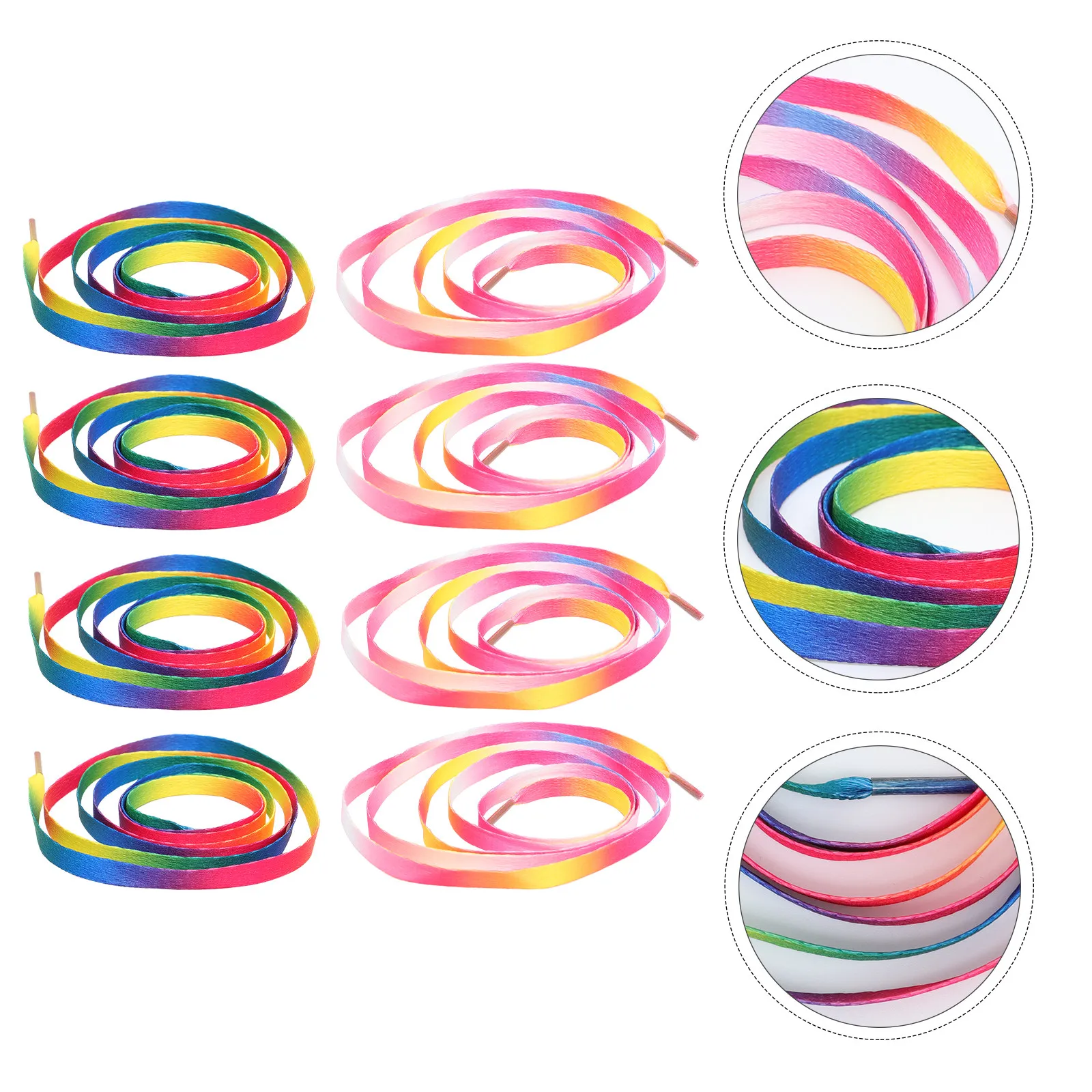 20Pcs 140Cm Colorful Shoelaces Gradient Design for Canvas Shoes Sturdy Long-Lasting Replacement Laces Fashionable Decorative
20Pcs 140Cm Colorful Shoelaces Gradient Design for Canvas Shoes Sturdy Long-Lasting Replacement Laces Fashionable Decorative