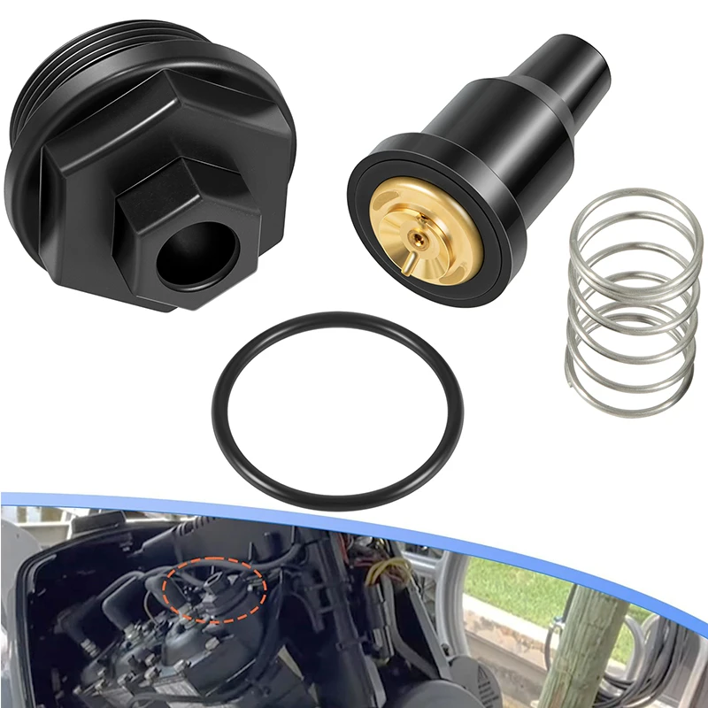 0435597 Thermostat and Cover Kit for Johnson Evinrude Outboard 90HP & 115HP V4,150HP & 175HP V6 Engines,Includes Spring & O-Ring
0435597 Thermostat and Cover Kit for Johnson Evinrude Outboard 90HP & 115HP V4,150HP & 175HP V6 Engines,Includes Spring & O-Ring