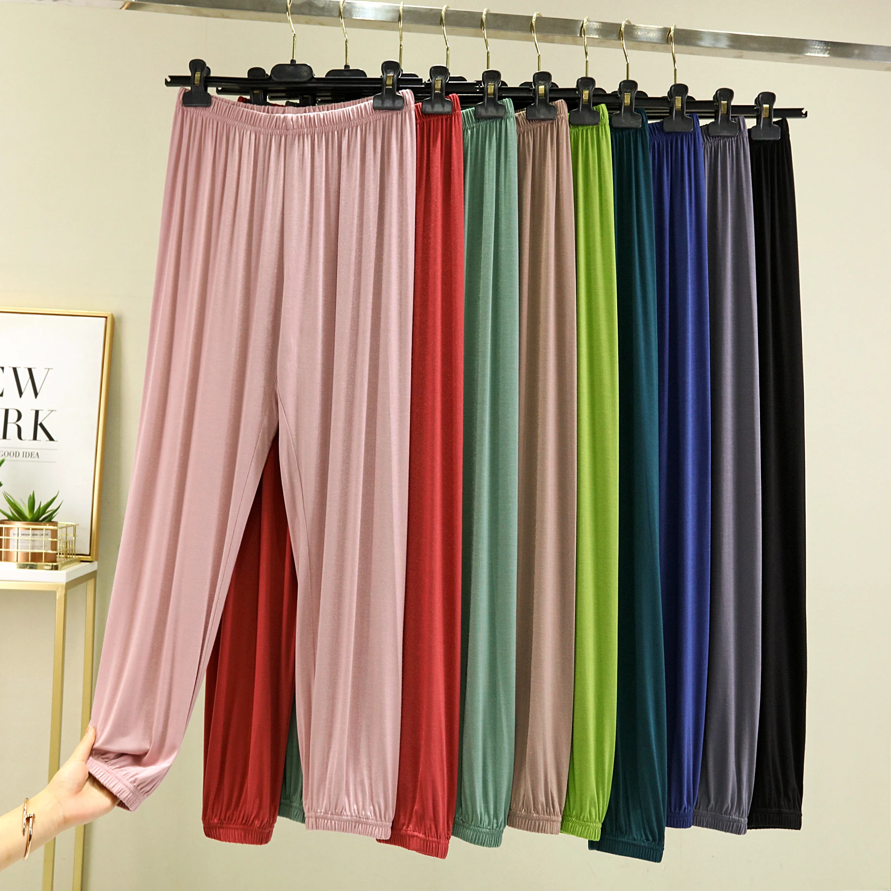 High Waist Modal Sporty Women's Summer Spring Casual Pants Thin Loose Fit Anti-Mosquito Long Trousers Versatile Wide Leg
High Waist Modal Sporty Women's Summer Spring Casual Pants Thin Loose Fit Anti-Mosquito Long Trousers Versatile Wide Leg