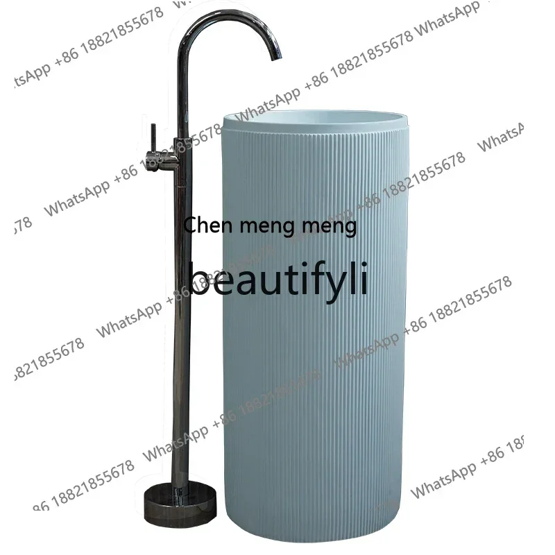 Sea blue column basin washbasin integrated floor-to-ceiling bathroom washbasin pillar basin artificial stone
Sea blue column basin washbasin integrated floor-to-ceiling bathroom washbasin pillar basin artificial stone