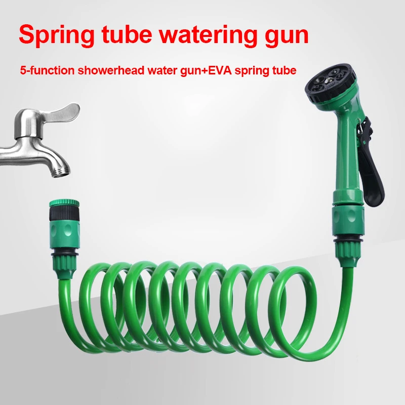 7.5m 10m EVA Garden Telescopic Spring Hose Garden Hose Plastic Multifunctional Car Wash Water Spray Gun Set For Home Use
7.5m 10m EVA Garden Telescopic Spring Hose Garden Hose Plastic Multifunctional Car Wash Water Spray Gun Set For Home Use