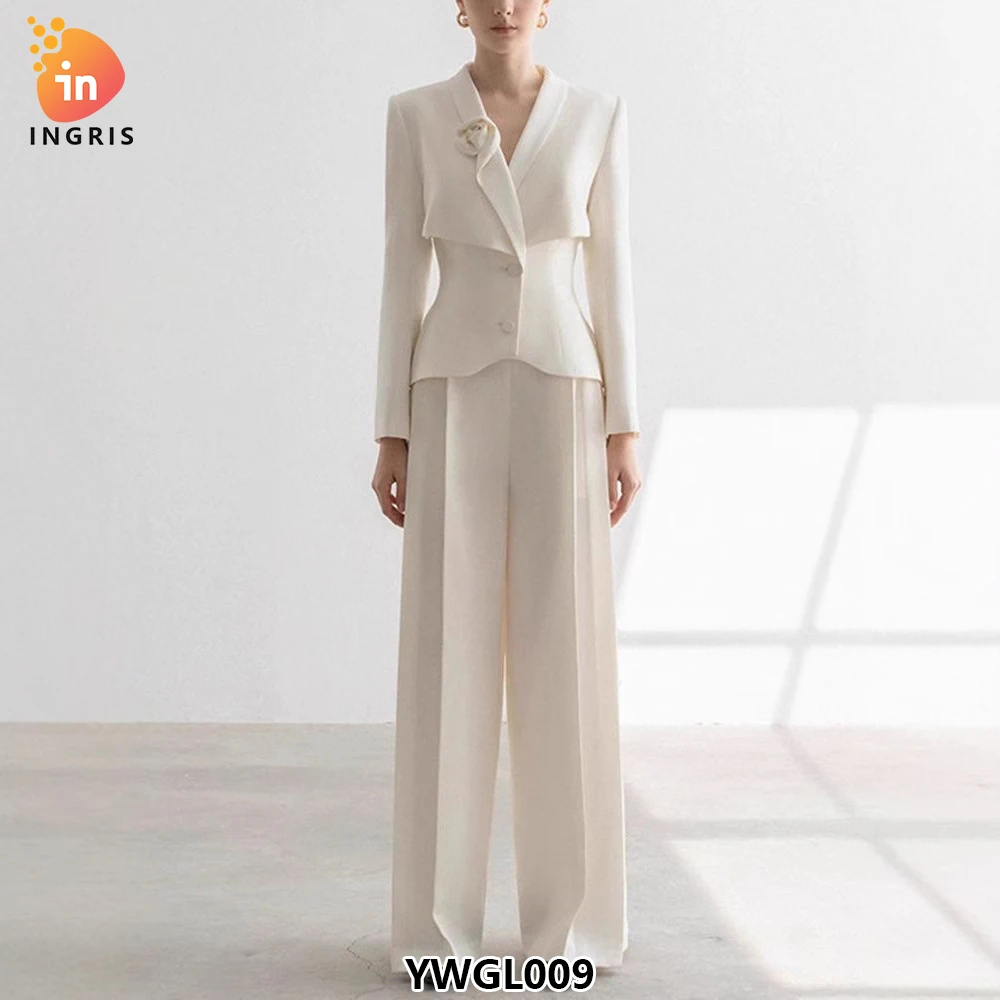 Professional Wear Solid Color Suits Two Piece Blazer Office Formal Suits Set for Women-YWGL009
Professional Wear Solid Color Suits Two Piece Blazer Office Formal Suits Set for Women-YWGL009