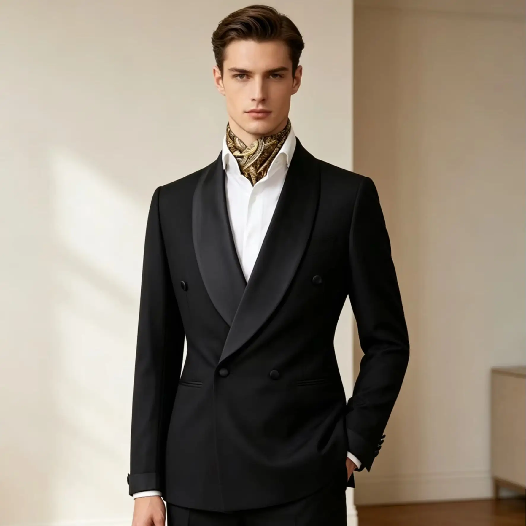 Men Suits Slim Fit 3 Piece Double Breasted Suit Men Wedding Prom Party Business(Blazer+Vest+Pants)
Men Suits Slim Fit 3 Piece Double Breasted Suit Men Wedding Prom Party Business(Blazer+Vest+Pants)