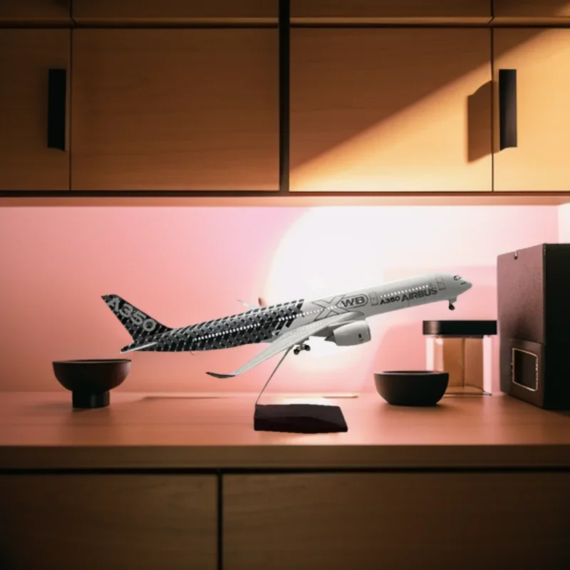 Toy 47CM Airplane Model Aisbus 350 XWB Plane Model with LED Light(Touch or Sound Control) Airplanes For Decoration Or Gift
Toy 47CM Airplane Model Aisbus 350 XWB Plane Model with LED Light(Touch or Sound Control) Airplanes For Decoration Or Gift