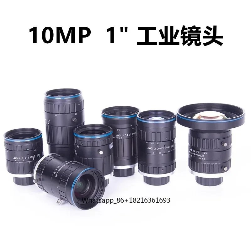 Industrial camera lens 10 million pixels 1 inch C port 6mm-50mm machine vision detection fixed focus lens
Industrial camera lens 10 million pixels 1 inch C port 6mm-50mm machine vision detection fixed focus lens