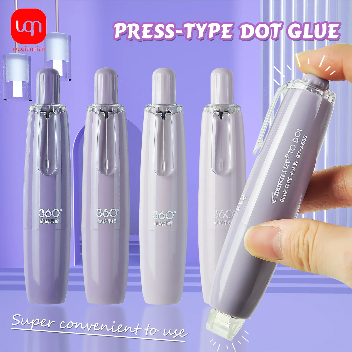WQN-4PCS /box 360-Degree Correction Tape Gradient Purple Kawaii School Office Stationery Correction Tape
WQN-4PCS /box 360-Degree Correction Tape Gradient Purple Kawaii School Office Stationery Correction Tape