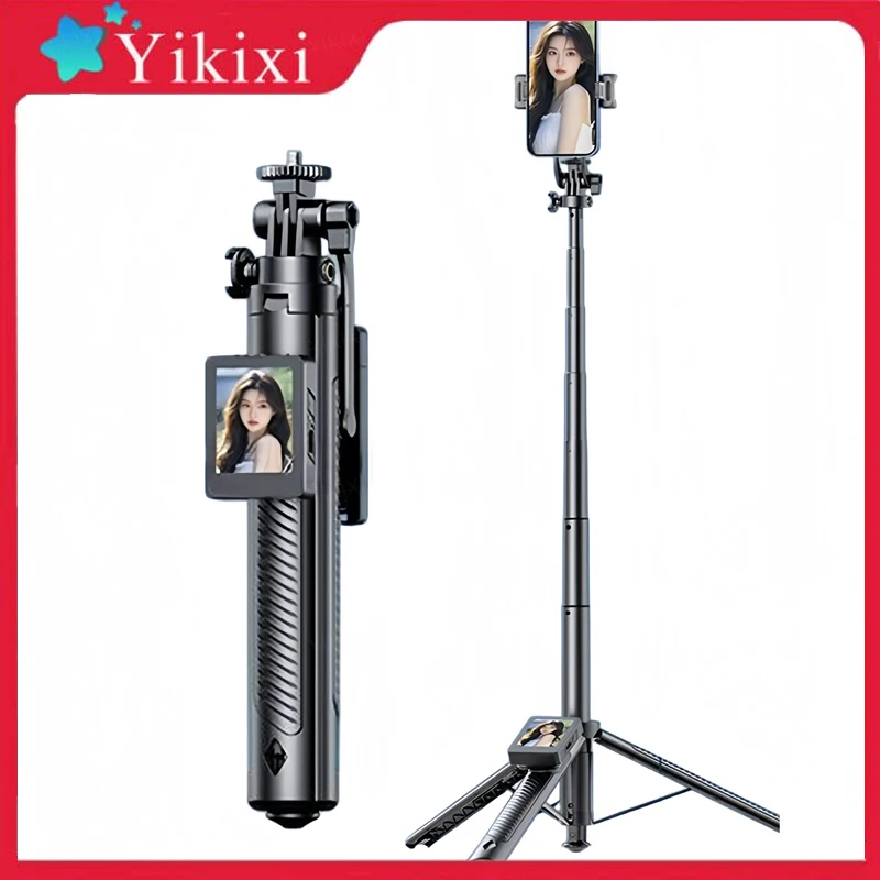 2in1 Selfie Stick Tripod Screen Sharing Device with Remote Aluminum Alloy Phone Tripod Bluetooth Remote and 270°Rotation Stand
2in1 Selfie Stick Tripod Screen Sharing Device with Remote Aluminum Alloy Phone Tripod Bluetooth Remote and 270°Rotation Stand