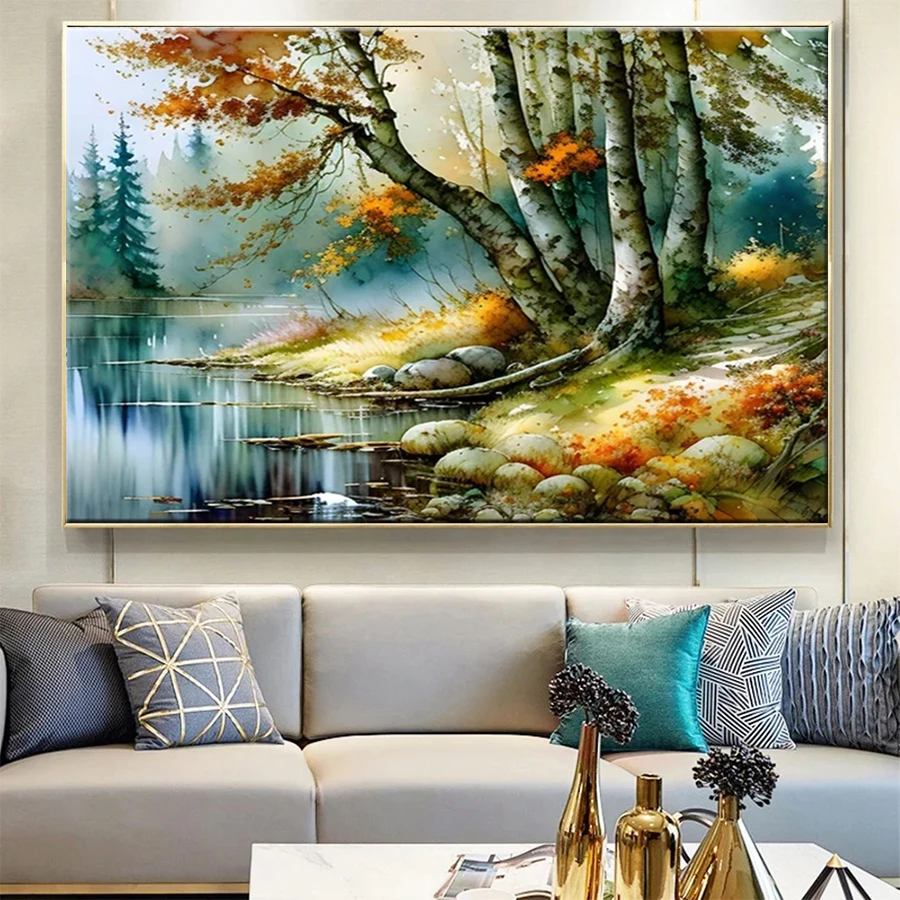 5D DIY Square Round Diamond Painting Abstract Art Riverside Tree Landscape Diy Diamond Embroidery Picture Mosaic Art
5D DIY Square Round Diamond Painting Abstract Art Riverside Tree Landscape Diy Diamond Embroidery Picture Mosaic Art