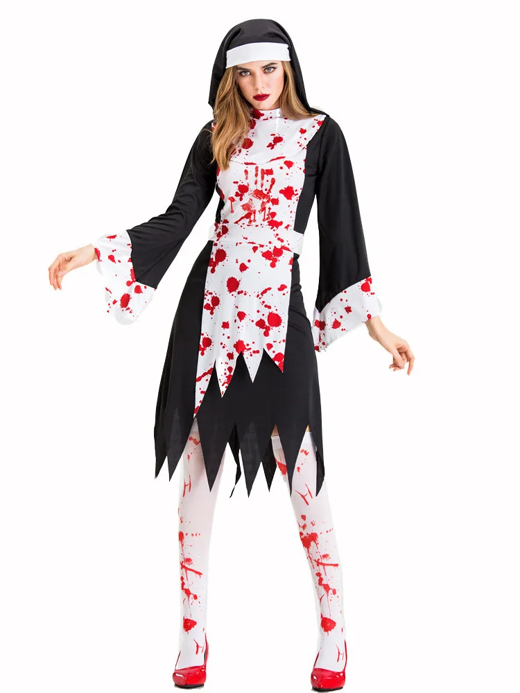 Halloween Cosplay Zombie Nun Costume Women's Fashion Stage Performance Traditional Chinese Clothing Spring 2026
Halloween Cosplay Zombie Nun Costume Women's Fashion Stage Performance Traditional Chinese Clothing Spring 2026