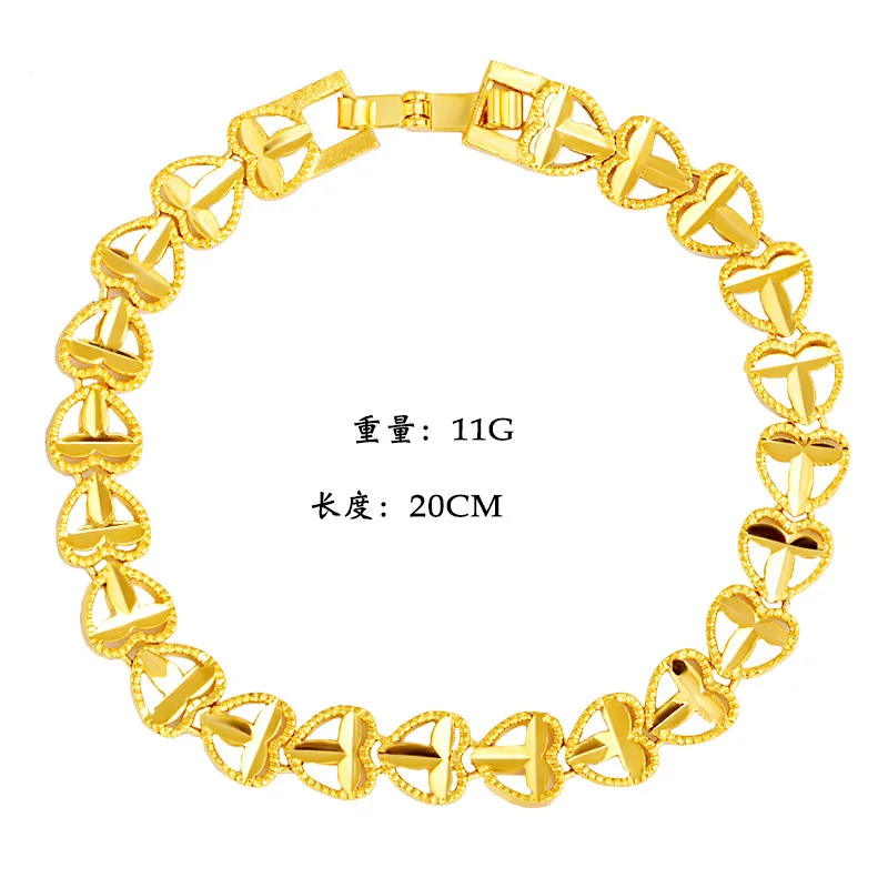 Sweet & Romantic Love Heart Bracelet For Women 24K Gold AU999 | Heart-shaped design, gentle and charming
Sweet & Romantic Love Heart Bracelet For Women 24K Gold AU999 | Heart-shaped design, gentle and charming