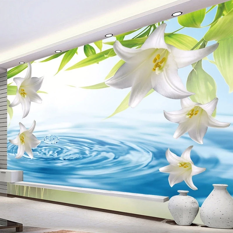 Customized Photo Wallpaper 3D white Lily Water Drop Mural Living room sofa TV background wall bedroom restaurant wall fabric 8d
Customized Photo Wallpaper 3D white Lily Water Drop Mural Living room sofa TV background wall bedroom restaurant wall fabric 8d