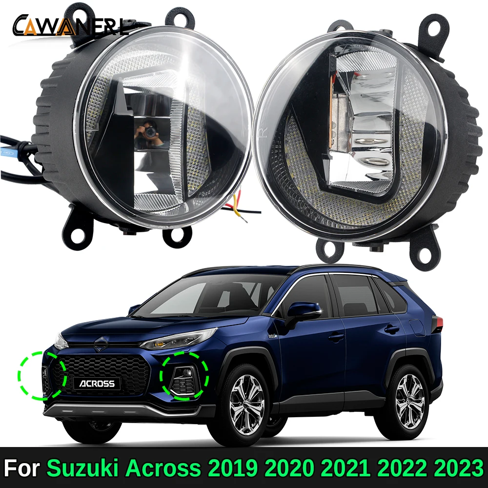 2IN1 Design Car Front Aluminum LED Fog Light + Daytime Running Lamp DRL 30W For Suzuki Across 2019 2020 2021 2022 2023
2IN1 Design Car Front Aluminum LED Fog Light + Daytime Running Lamp DRL 30W For Suzuki Across 2019 2020 2021 2022 2023