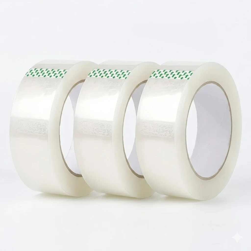 Transparent Adhesive Tape 3 Pack 45mm Wide 50m Long Strong Clear Tape for Stationery and Packing
Transparent Adhesive Tape 3 Pack 45mm Wide 50m Long Strong Clear Tape for Stationery and Packing