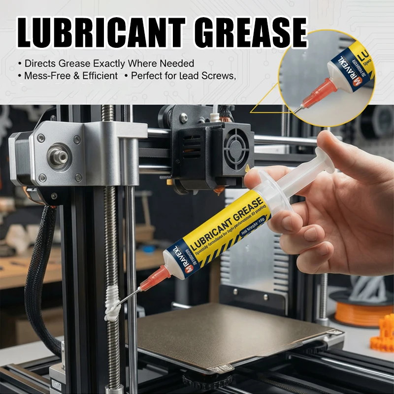 Professional 3D Printer Lubricating Grease High Performance Synthetic Lube for Linear Rails Rods and Moving Parts - SIKEZHAN
Professional 3D Printer Lubricating Grease High Performance Synthetic Lube for Linear Rails Rods and Moving Parts - SIKEZHAN