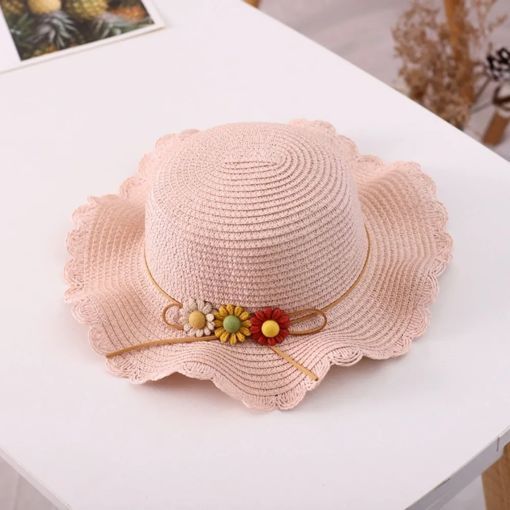 Fashion Floral Children Beach Straw Hat Sun Protection Wide Brim Sun Hat Solid Color Straw Cap for 2-8 Years Kids
Fashion Floral Children Beach Straw Hat Sun Protection Wide Brim Sun Hat Solid Color Straw Cap for 2-8 Years Kids