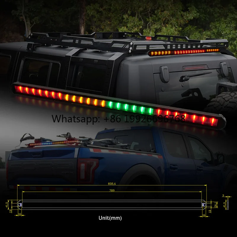 32inch Multi Color RGB Bar Warning Light Strobe 12V Led Light Bar With Turn Brake Reverse Lights
32inch Multi Color RGB Bar Warning Light Strobe 12V Led Light Bar With Turn Brake Reverse Lights
