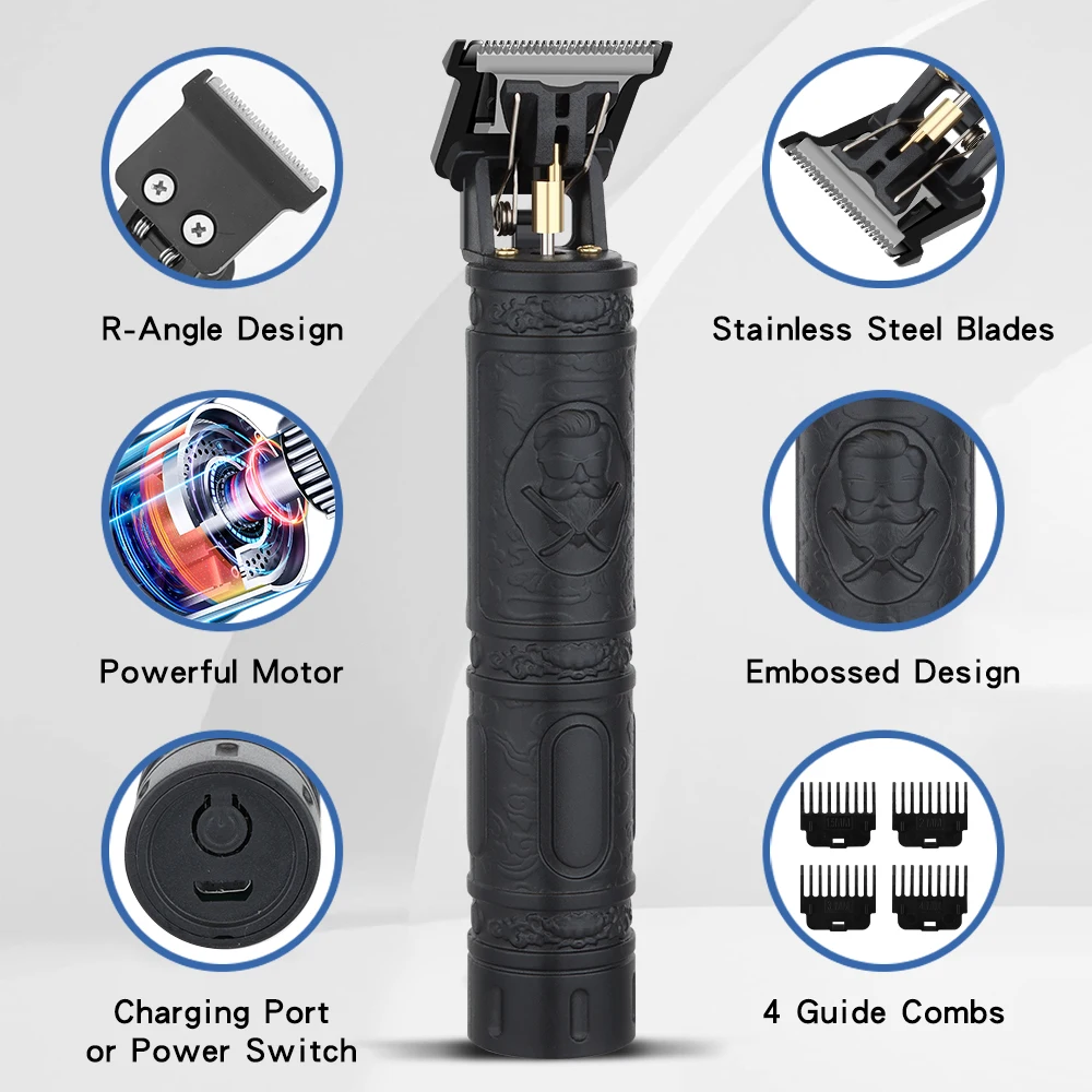 Professional Men's Cordless Electric Hair Clipper, T-Blade Beard Trimmer Set, Hair cutting Tool with LED Display, Men's Gift
Professional Men's Cordless Electric Hair Clipper, T-Blade Beard Trimmer Set, Hair cutting Tool with LED Display, Men's Gift