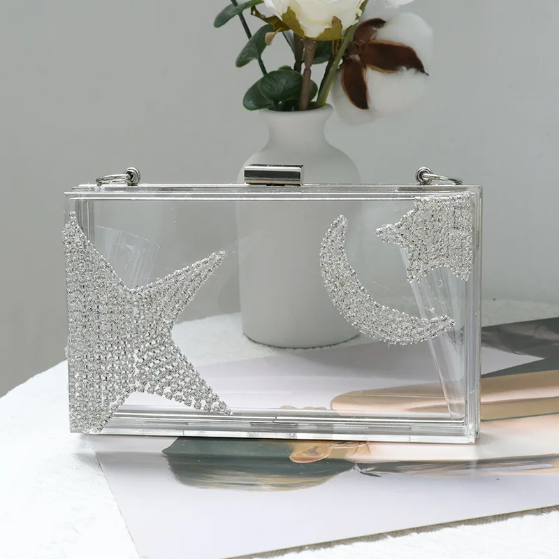 Women Acrylic Clutch Diamond Evening Bags Luxury Transparent Shoulder Crossbody Bags For Party Wedding Dinner Bags
Women Acrylic Clutch Diamond Evening Bags Luxury Transparent Shoulder Crossbody Bags For Party Wedding Dinner Bags