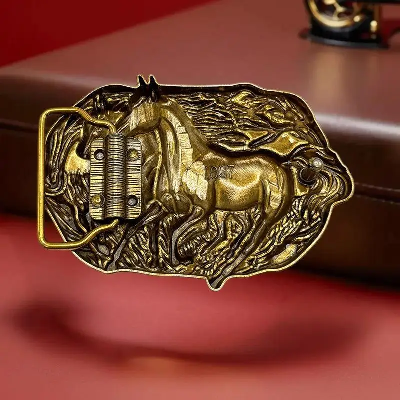 Металлическая пряжка для ремня Double Horse в стиле ретро, ковбойская пряжка с веревочным элементом, унисекс, гладкая пряжка
Металлическая пряжка для ремня Double Horse в стиле ретро, ковбойская пряжка с веревочным элементом, унисекс, гладкая пряжка