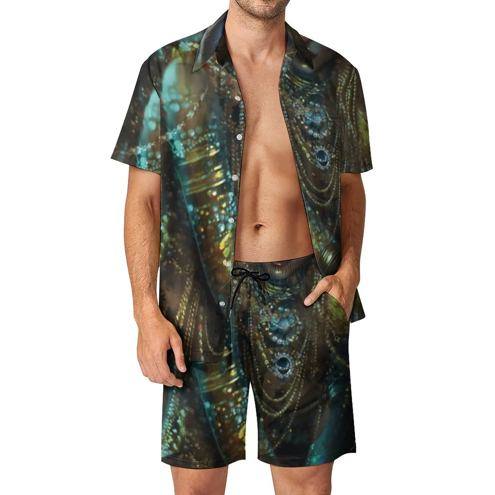Jibaro Oil Painting Men Sets Love Death Robots Trending Casual Shirt Set Short Sleeves Shorts Summer Beach Suit Plus Size
Jibaro Oil Painting Men Sets Love Death Robots Trending Casual Shirt Set Short Sleeves Shorts Summer Beach Suit Plus Size