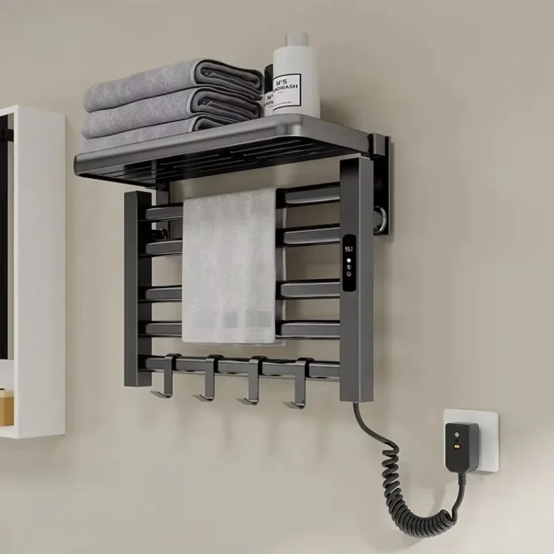 Bathroom Accessories Space Aluminum Dryer Smart Towel Heating Rack with Timer Wall Mounted Towel Heater
Bathroom Accessories Space Aluminum Dryer Smart Towel Heating Rack with Timer Wall Mounted Towel Heater