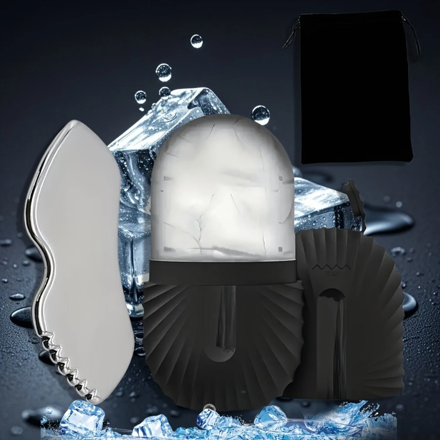 Reusable Silicone Face Ice Roller & Guasha Massage Tools Skin Scrubber Skincare Facial Massager Ideal for Daily Beauty Routine
Reusable Silicone Face Ice Roller & Guasha Massage Tools Skin Scrubber Skincare Facial Massager Ideal for Daily Beauty Routine