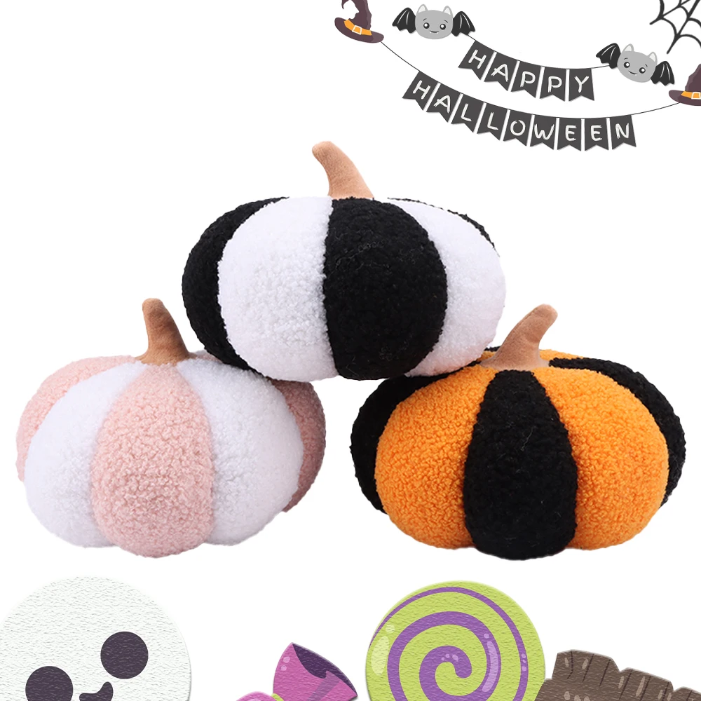 20cm Gothic Halloween Striped Pumpkin Plush Toy Lovely Soft Plant Stuffed Doll Toys for Kids Halloween Room Decor Birthday Gift
20cm Gothic Halloween Striped Pumpkin Plush Toy Lovely Soft Plant Stuffed Doll Toys for Kids Halloween Room Decor Birthday Gift