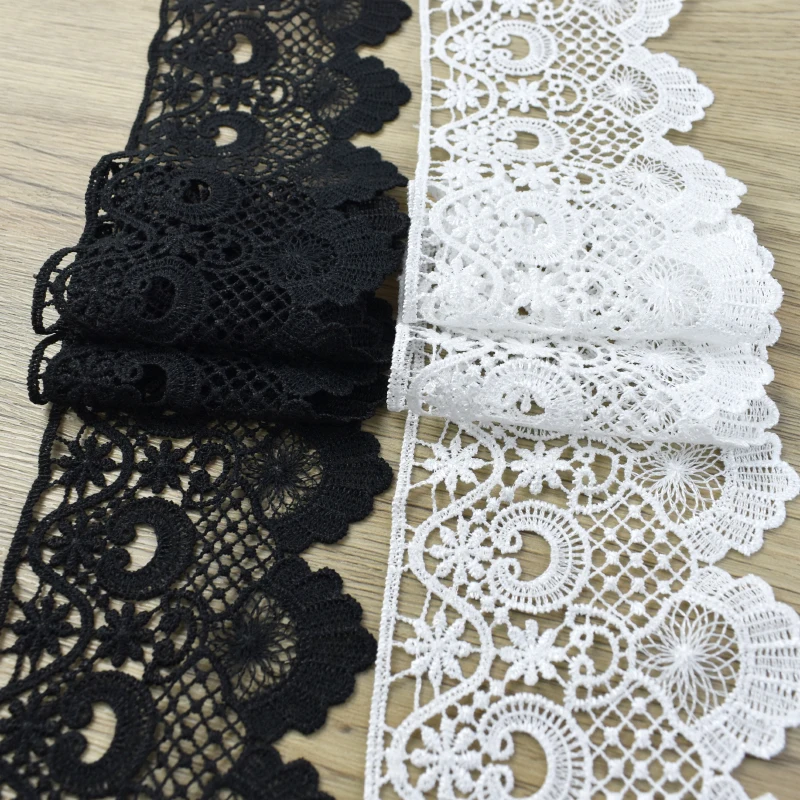 2/5Meters 10cm Lace Embroidery Trimming Fabric Wedding Dress Curtain Ribbon Clothes Decoration Tape DIY Sewing Craft Accessories
2/5Meters 10cm Lace Embroidery Trimming Fabric Wedding Dress Curtain Ribbon Clothes Decoration Tape DIY Sewing Craft Accessories