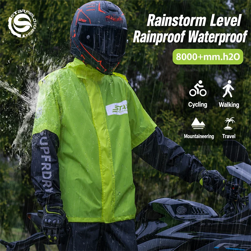 SFK Waterproof Motorcycle Riding Gears Men Women's Rainproof Suit Raincoat Rainpants Shoes-cover Split 3Pcs/set Reflective Logo
SFK Waterproof Motorcycle Riding Gears Men Women's Rainproof Suit Raincoat Rainpants Shoes-cover Split 3Pcs/set Reflective Logo