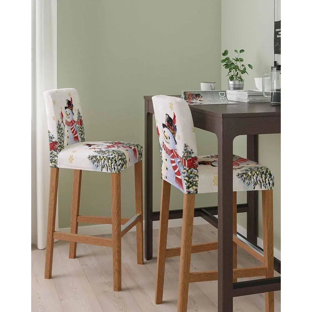 Chrisas man Bar Stool Covers - Stretch Dining Chair Covers Set o 4, Winter lake Xmas Tree Rustic Bar Chair Covers Removable Coun
Chrisas man Bar Stool Covers - Stretch Dining Chair Covers Set o 4, Winter lake Xmas Tree Rustic Bar Chair Covers Removable Coun