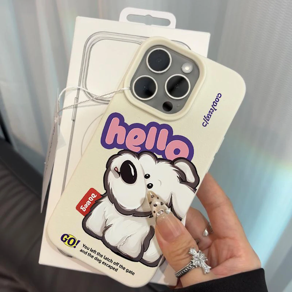 PU Leather Phone Cases For iPhone 16 Pro Max Case iPhone 15 Pro 14 13 12 11 16 Plus 16Pro Fundas Cute Dog Soft Silicone Bumper
PU Leather Phone Cases For iPhone 16 Pro Max Case iPhone 15 Pro 14 13 12 11 16 Plus 16Pro Fundas Cute Dog Soft Silicone Bumper
