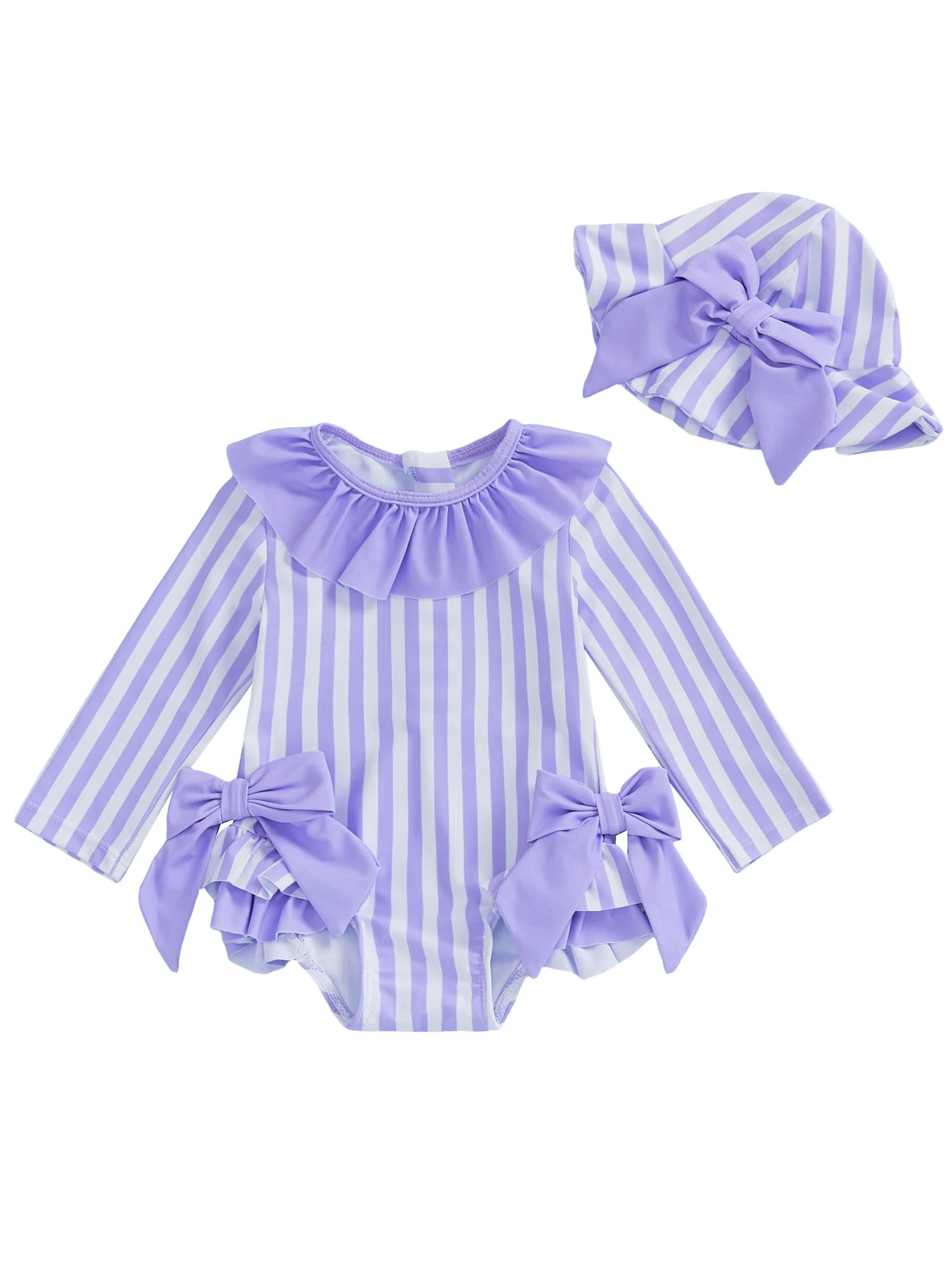 Toddler Girls Swimsuit Floral Ruffle Swimwear with Matching Sun Hat for Beach Vacation and Pool Party
Toddler Girls Swimsuit Floral Ruffle Swimwear with Matching Sun Hat for Beach Vacation and Pool Party