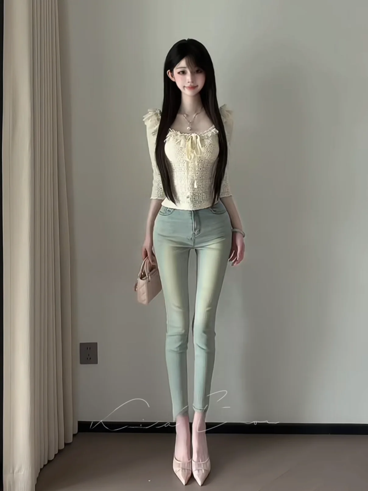 Slimming High Waist Stretchy Denim Jeans Korean Style Wear Resistant Nine Points Bootcut Pants Women's Premium Fashion
Slimming High Waist Stretchy Denim Jeans Korean Style Wear Resistant Nine Points Bootcut Pants Women's Premium Fashion