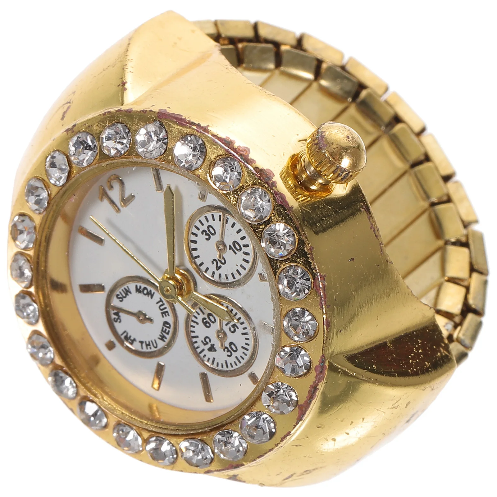 Ring Watch Alloy Glass Quartz Elastic Fingerwatch Casual Round Finger Ring Watch Stylish Fashion Accurate Time
Ring Watch Alloy Glass Quartz Elastic Fingerwatch Casual Round Finger Ring Watch Stylish Fashion Accurate Time