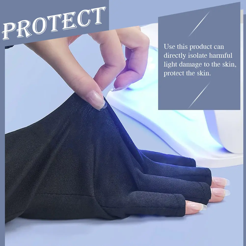2Pairs Uv Lamp Hand Covers Black Polyester Manicure Fingerless Gloves Skin Protection Uv Prevention Salon Nail
2Pairs Uv Lamp Hand Covers Black Polyester Manicure Fingerless Gloves Skin Protection Uv Prevention Salon Nail