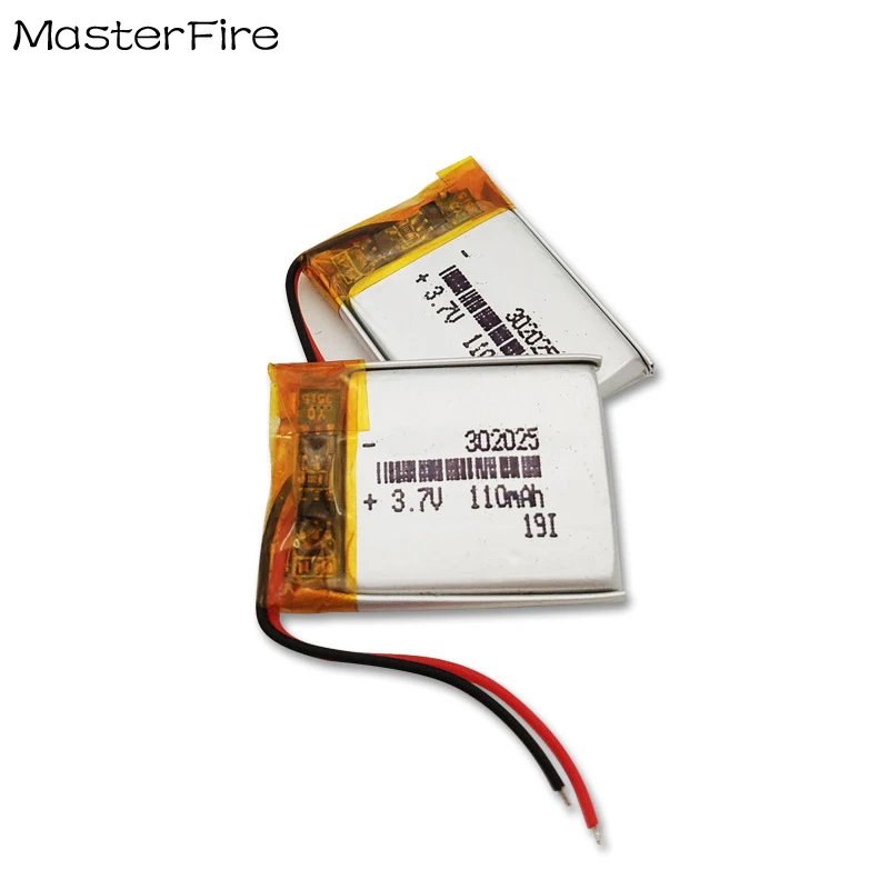 2x 3.7V 110mah Rechargeable Lithium Polymer Battery 302025 for Bluetooth Headset Smart Watch Bracelet Keyboard Mouse Batteries
2x 3.7V 110mah Rechargeable Lithium Polymer Battery 302025 for Bluetooth Headset Smart Watch Bracelet Keyboard Mouse Batteries