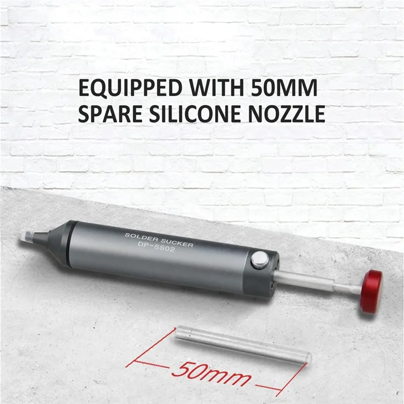 Desoldering Pump Solder Sucker SS-02 Profesional Welding Tools Desoldering Pump SMT IC Pickup Remover Tool CX
Desoldering Pump Solder Sucker SS-02 Profesional Welding Tools Desoldering Pump SMT IC Pickup Remover Tool CX
