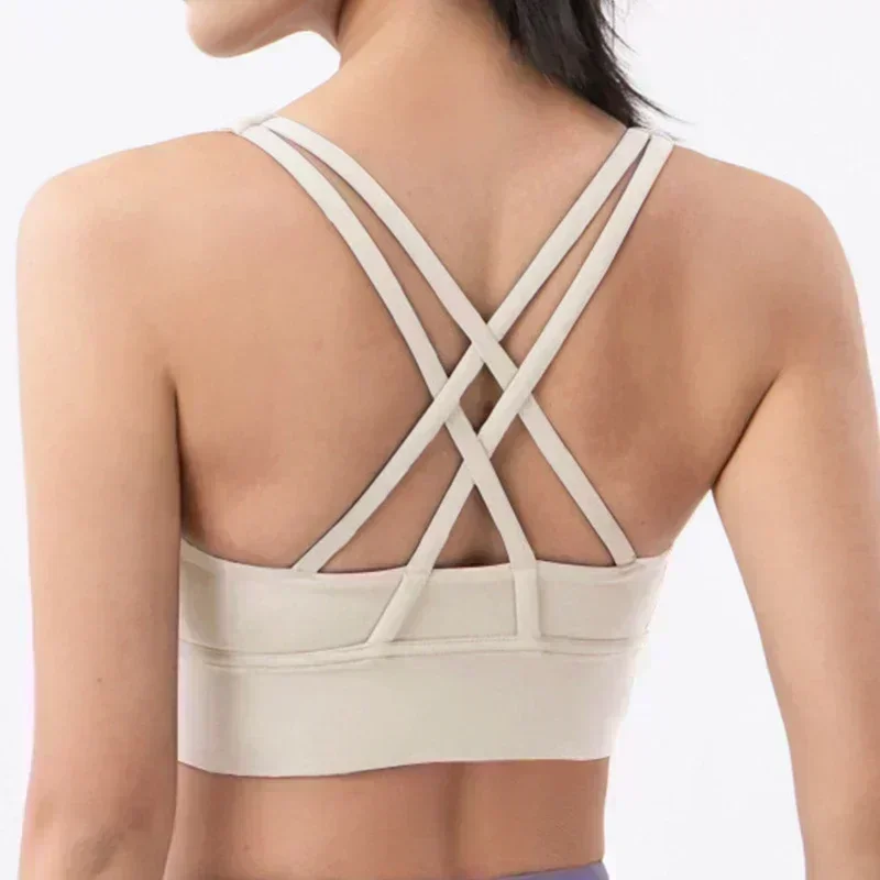 Lemon Women Soft Gym Yoga Vest Athletic Fitness Women Sports Bra Solid Color Cross Sexy Tights Tank Top With Chest Pad
Lemon Women Soft Gym Yoga Vest Athletic Fitness Women Sports Bra Solid Color Cross Sexy Tights Tank Top With Chest Pad